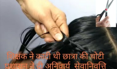 स्कूल में छात्रा की चोटी काटने के मामले में शिक्षक को कलेक्टर ने किया दंडित, अनिवार्य सेवानिवृत्ति दी