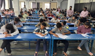 अभ्यास प्रतिभा खोज परीक्षा में सैकड़ों विद्यार्थियों ने लिया हिस्सा, परीक्षा के बाद बोले भविष्य के लिए मिला मार्गदर्शन