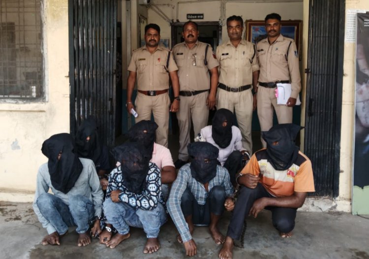 हथियारों से लेश होकर पेट्रोल पंप पर डकैती की रच रहे थे साजिश, सात गिरफ्तार