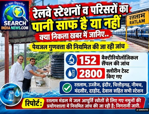 रेलवे स्टेशनों का पानी पीने लायक है या नहीं? पानी के सैंपल लेकर जांच की गई, जानिए जांच में क्या निकला