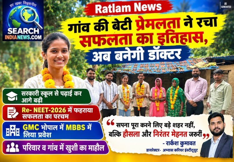 गांव की बेटी प्रेमलता ने रचा सफलता का इतिहास, अब बनेगी डॉक्टर, GMC भोपाल में MBBS में लिया प्रवेश