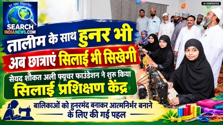 तालीम के साथ हुनर भी, सैयद शौकत अली फ्यूचर फाउंडेशन ने शुरू किया सिलाई प्रशिक्षण केंद्र