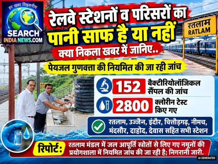 रेलवे स्टेशनों का पानी पीने लायक है या नहीं? पानी के सैंपल लेकर जांच की गई, जानिए जांच में क्या निकला